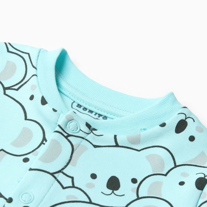 Кофточка детская, цвет ментоловый, рост 62 см