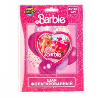 Шар фольгированный 18" &laquo;Барби&raquo;, сердце, в инд. уп.