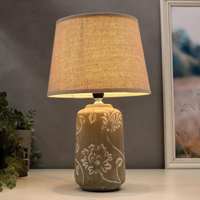 Лампа настольная 16354/1 E14 40Вт серый 22х22х36 см RISALUX