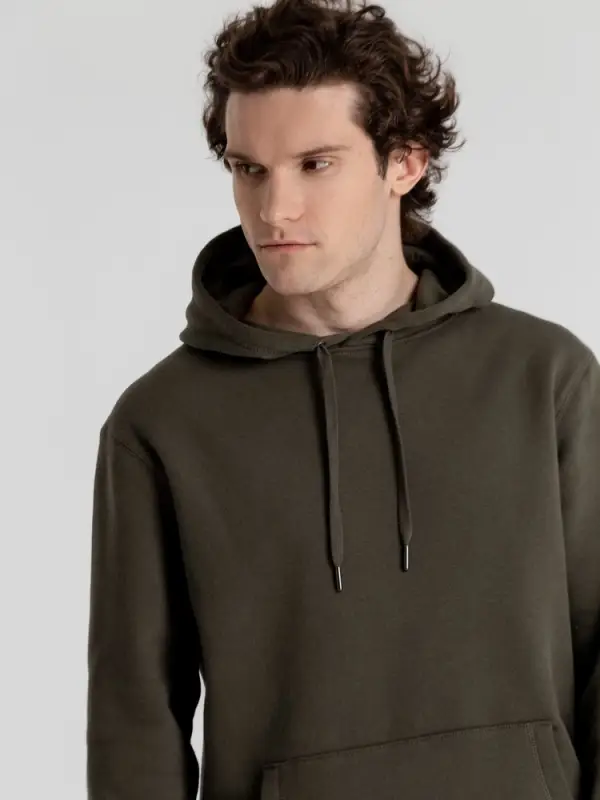 Толстовка с капюшоном унисекс King, хаки, размер XS Толстовка с капюшоном унисекс King, хаки, размер XS