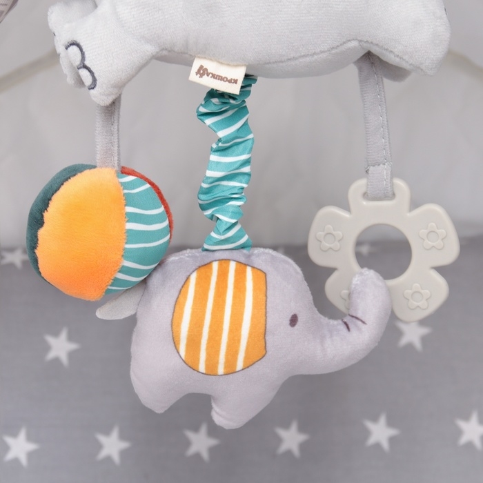 Подвеска музыкальная &laquo;Слоник Эли&raquo;, на кроватку, коляску, Крошка Я