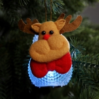 Ёлочная игрушка &laquo;Олененок&raquo;, 10 см, от батареек, свечение мульти (RGB)