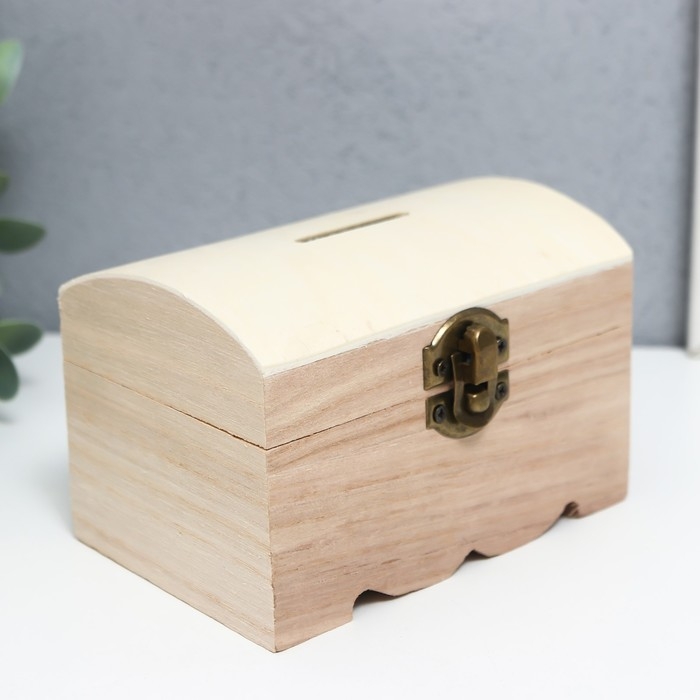 Шкатулка дерево для росписи Шкатулка дерево для росписи "Сундучок" 8х8х12 см