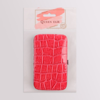 Набор маникюрный «Рептилия», 8 предметов, в футляре, цвет красный Набор маникюрный «Рептилия», 8 предметов, в футляре, цвет красный