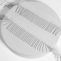 Тесьма декоративная &laquo;Бахрома&raquo;, металлизированная, 5 см, 4,5 &plusmn; 0,5 м, цвет белый