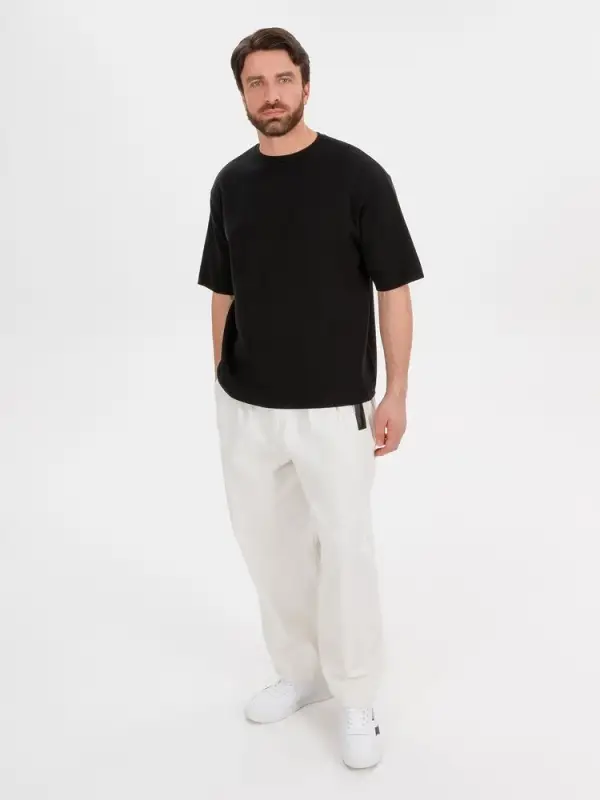 Джемпер с коротким рукавом Siluetti Volumica, черный, размер M/L Джемпер с коротким рукавом Siluetti Volumica, черный, размер M/L