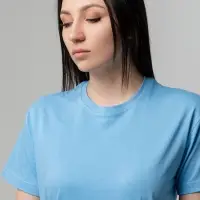 Футболка унисекс T-bolka 140, голубая, размер XXXL