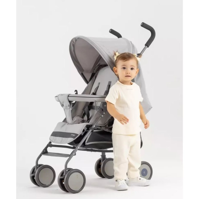 Коляска прогулочная детская RANT basic &laquo;Tango&raquo; RA351, складывается в трость, цвет Silver Grey