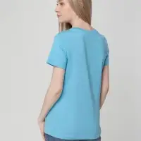 Футболка женская T-bolka Lady голубая, размер XL