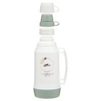 Термос 1 л, со стеклянной колбой, сохраняет тепло 12 ч, с кружкой, 30 см, зелёный Термос 1 л, со стеклянной колбой, сохраняет тепло 12 ч, с кружкой, 30 см, зелёный