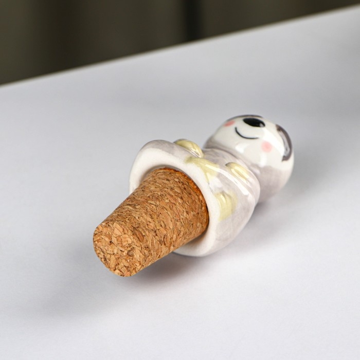 Пробка для бутылки Доляна &laquo;Ленивец&raquo;, 4,5&times;8,5 см