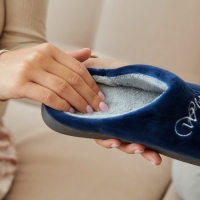 Тапочки женские размер 36-37, цвет синий Тапочки женские размер 36-37, цвет синий