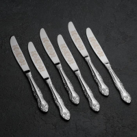 Набор столовых приборов «Тройка», 24 предмета, художественная роспись, декоративная коробка Набор столовых приборов «Тройка», 24 предмета, художественная роспись, декоративная коробка