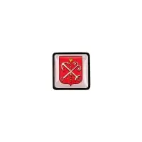 Шильдик на резинку с наклейкой &laquo;Санкт-Петербург&raquo;, черный