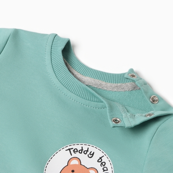 Комплект детский (джемпер, брюки), цвет пыльная мята, рост 86 см