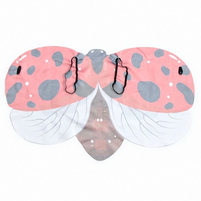 Карнавальные крылья на резинках &laquo;Милая божья коровка&raquo;, 60 &times; 100 см