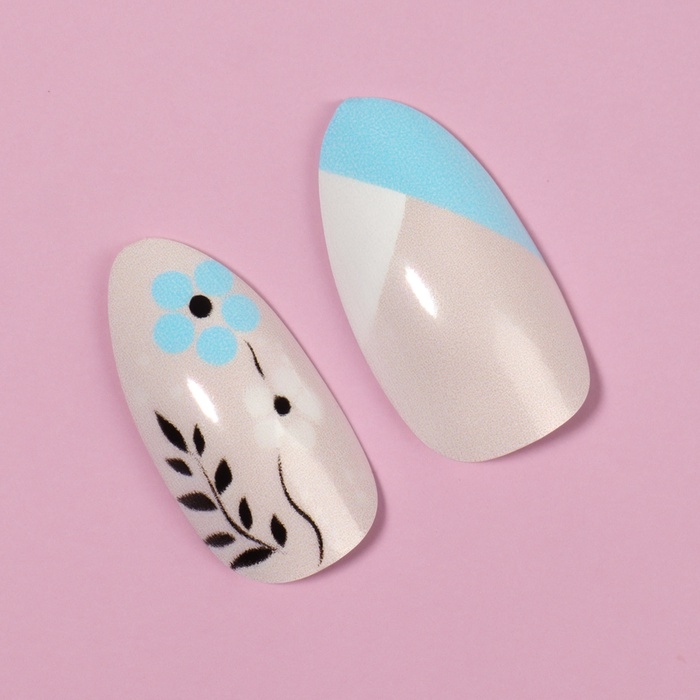 Накладные ногти «Нежная весна», 12 шт, с клеевыми пластинами, форма миндаль, разноцветные Накладные ногти «Нежная весна», 12 шт, с клеевыми пластинами, форма миндаль, разноцветные