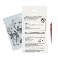 Гравюра &laquo;Щенячьи ласки&raquo; A5, с металлическим эффектом &laquo;голография&raquo;