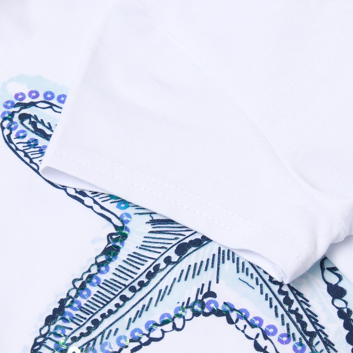 Футболка для девочки, цвет белый, рост 116