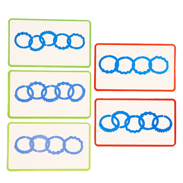 Развивающий набор &laquo;Сенсорные колечки&raquo;, 10 заданий, 3+