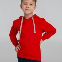 Толстовка с капюшоном детская Kirenga Kids, красная, 6 лет