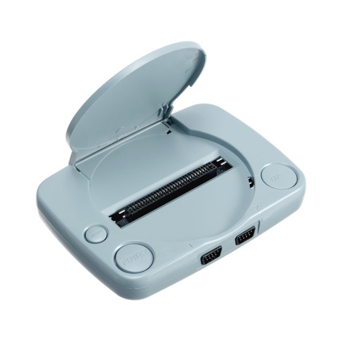 Игровая приставка LuazON Man Game-3, 8 бит, 2 джойстика и пистолет, 22 игры, серая