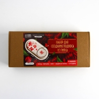 Набор для создания поддона из гипса с сухоцветами &laquo;Овал&raquo;