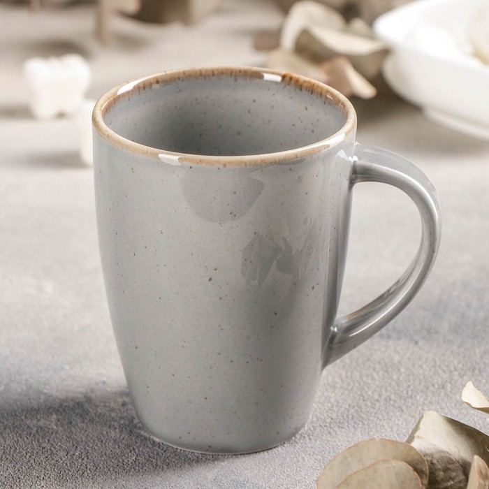 Кружка Dark Grey, 250 мл, фарфор, цвет тёмно-серый Кружка Dark Grey, 250 мл, фарфор, цвет тёмно-серый
