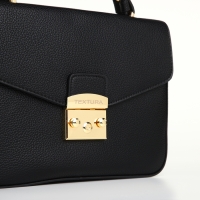 Сумка женская на клапане, TEXTURA, маленький размер, цвет чёрный Сумка женская на клапане, TEXTURA, маленький размер, цвет чёрный