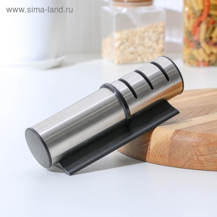 Точилка «Ракета», 18×5,5×5,5 см, для ножей с металлическим, керамическим лезвием и полировкой, цвет МИКС Точилка «Ракета», 18×5,5×5,5 см, для ножей с металлическим, керамическим лезвием и полировкой, цвет МИКС