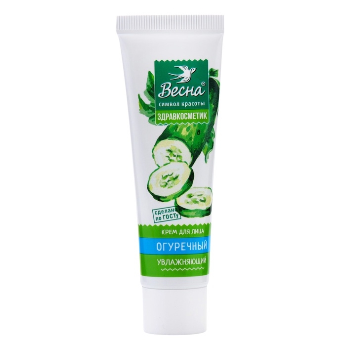 Крем для лица Весна Огуречный увлажняющий, 5 шт по 40 мл Крем для лица Весна Огуречный увлажняющий, 5 шт по 40 мл
