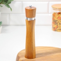 Мельница для специй Magistro Wooden, 5,5&times;26,5 см, керамический механизм, цвет коричневый