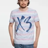 Футболка &laquo;ХЗ&raquo; двусторонняя, красная с синим, размер S