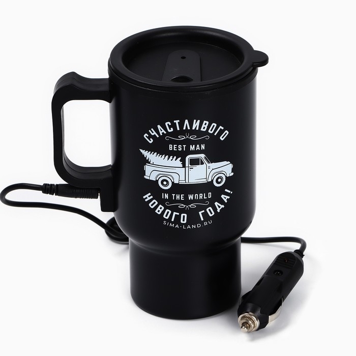 Новый год. Термокружка с USB кабелем &laquo;Счастливого Нового года&raquo;, 450 мл