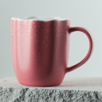 Кружка керамическая неровный край &laquo;Розовая&raquo;, 350 мл, цвет розовый