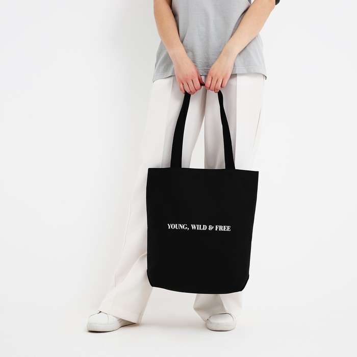 Шопер Young, 40х12х38, цвет чёрный Шопер Young, 40х12х38, цвет чёрный