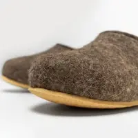 Домашние валенки Cant, серо-коричневые (натуральные), размер 40
