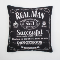 Постельное бельё "Этель" 2 сп Real Man 175х215 см, 200х220 см, 50х70+3 см - 2 шт