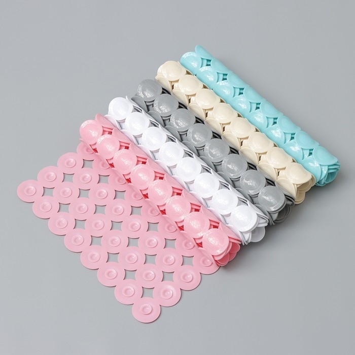 Коврик противоскользящий в ванну на присосках SAVANNA &laquo;Пузыри&raquo;, 38&times;68 см, цвет МИКС