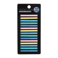 Блок-закладка с липким краем пластик 20л х 15 штук, 5 цв. пастель, 45мм х 4мм CALLIGRATA Блок-закладка с липким краем пластик 20л х 15 штук, 5 цв. пастель, 45мм х 4мм CALLIGRATA