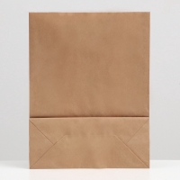 Пакет крафт без печати, плоская ручка 35 х 15 х 45 см, набор 3 шт Пакет крафт без печати, плоская ручка 35 х 15 х 45 см, набор 3 шт