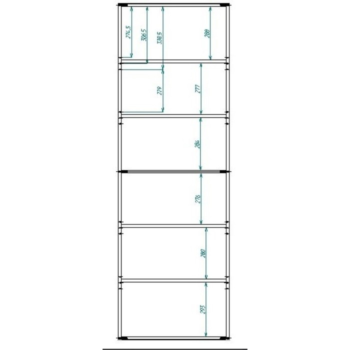 Стеллаж Лофт, 600х240х1810, Венге Стеллаж Лофт, 600х240х1810, Венге