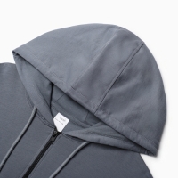 Толстовка мужская, начёс, цвет тёмно-серый, размер 48