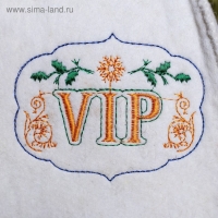 Банная шапка с вышивкой "VIP" Банная шапка с вышивкой "VIP"