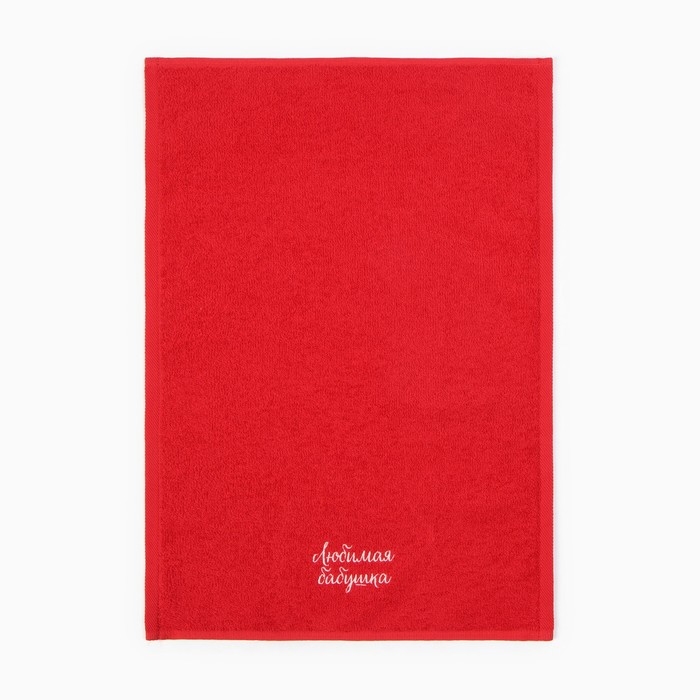 Полотенце махровое Этель "Любимая бабушка" 35х50 см, 100% хлопок, 350 г/м2