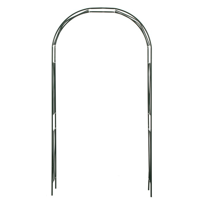 Арка садовая, разборная, 240 &times; 125 &times; 36,5 см, металл, зелёная, &laquo;Волна&raquo;
