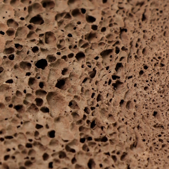 Натуральная пемза для педикюра, с подвесом, 10 &times; 6 см, в коробке, цвет коричневый