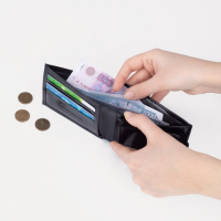 Кошелёк женский на кнопке TEXTURA, цвет чёрный Кошелёк женский на кнопке TEXTURA, цвет чёрный