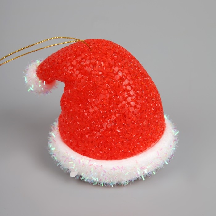 Светодиодная фигура &laquo;Колпак&raquo; 10 см, пластик, батарейки AG13х3 (в комплекте), свечение мульти (RGB)