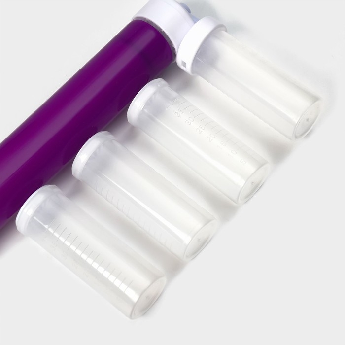 Аэрограф механический, 25×12×3 см, 4 ёмкости в комплекте, цвет МИКС Аэрограф механический, 25×12×3 см, 4 ёмкости в комплекте, цвет МИКС